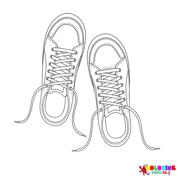 30 Sneaker Coloring Pages - Free & Printable for Kids and Adults