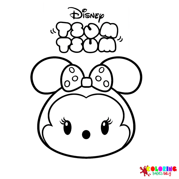 60 Tsum Tsum Coloring Pages