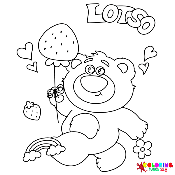 22 páginas para colorear del oso Lotso