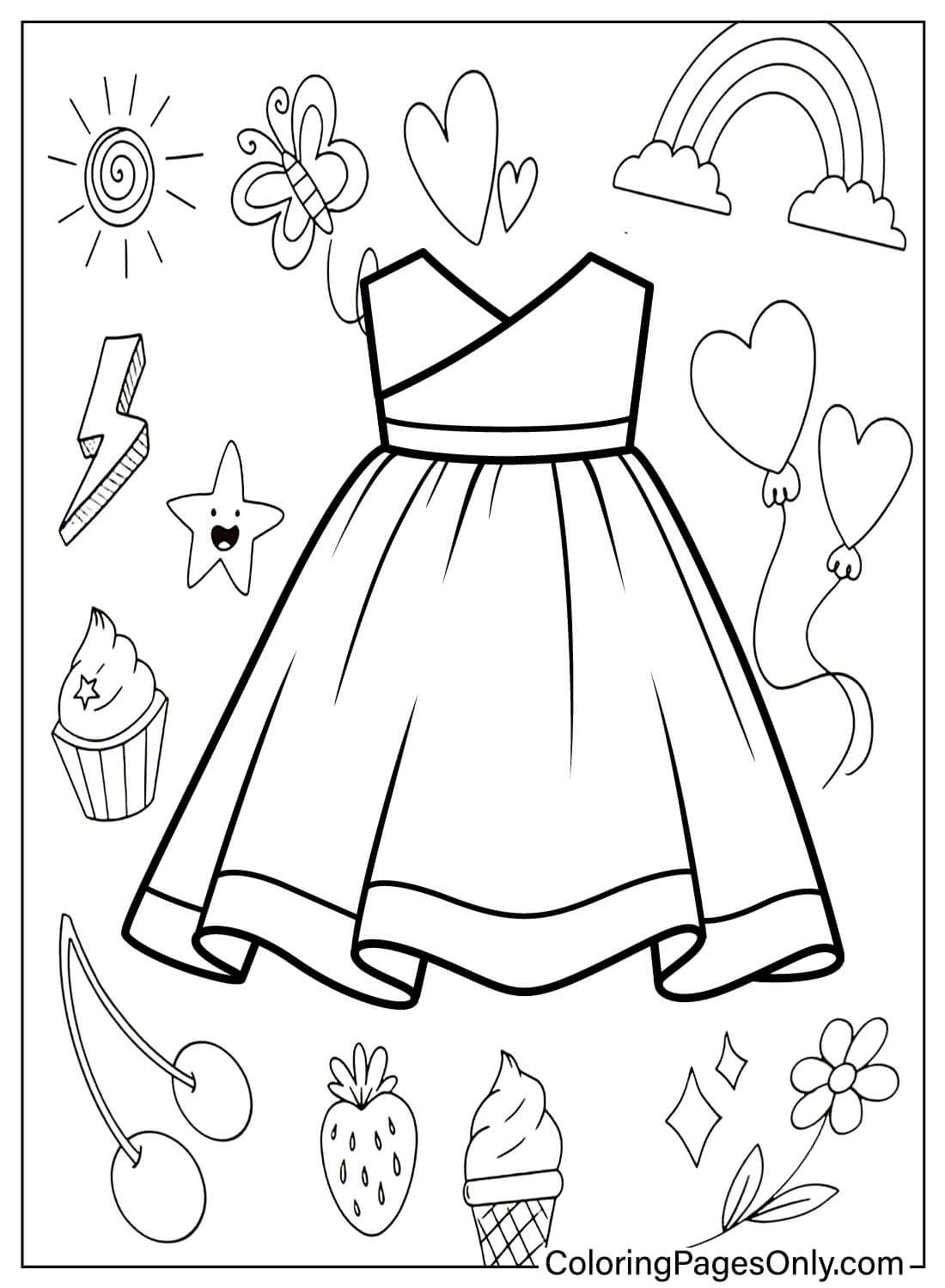 Printable Baby Dress Coloring Page Free Printable Coloring Pages