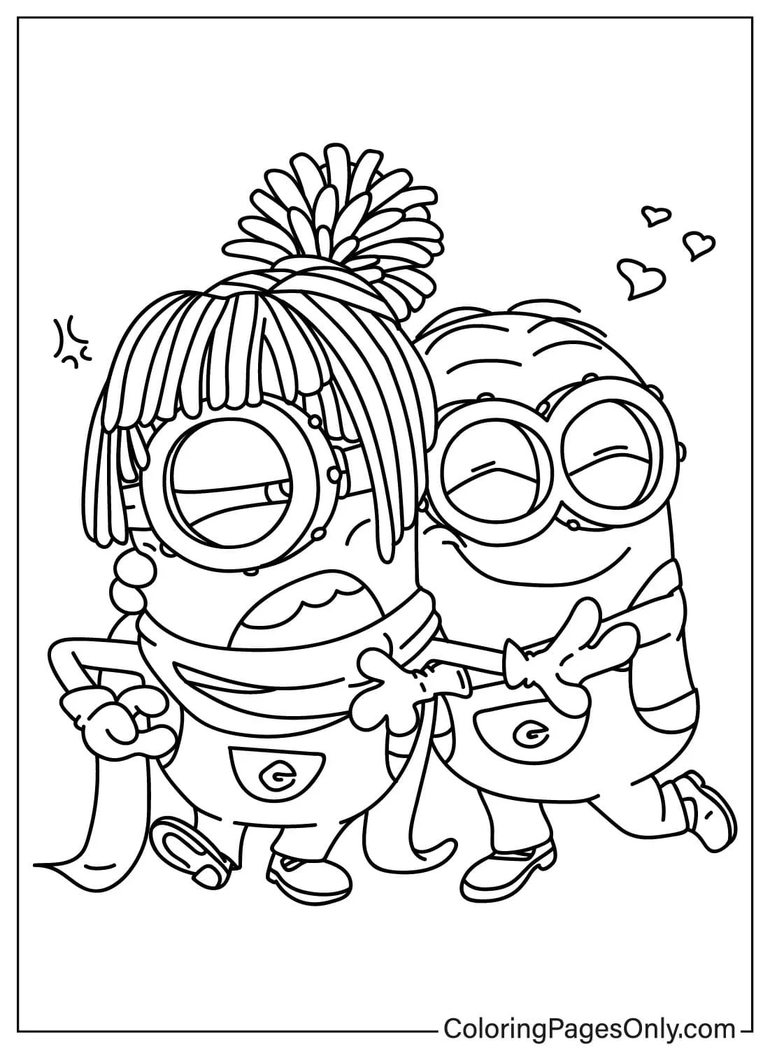 Despicable Me Color Page Free Printable Coloring Pages