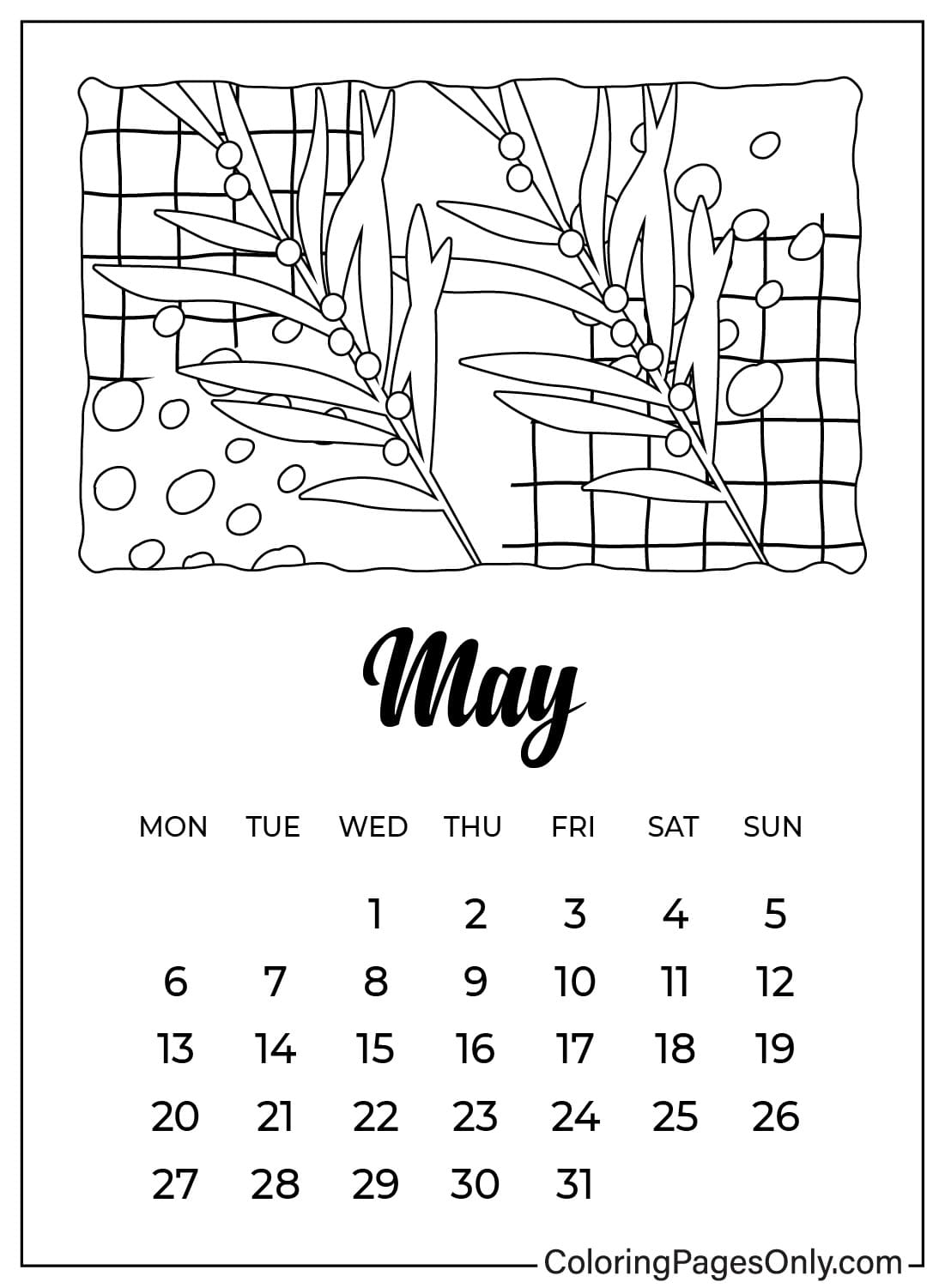 54 May Coloring Pages Free & Printable for Kids and Adults