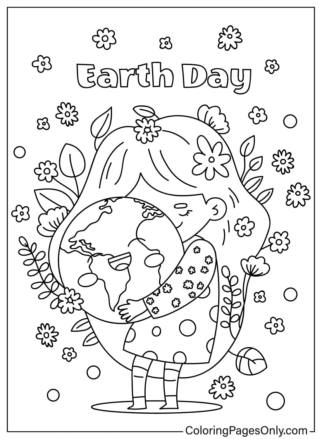 Earth Day Worksheets Coloring Page Printable