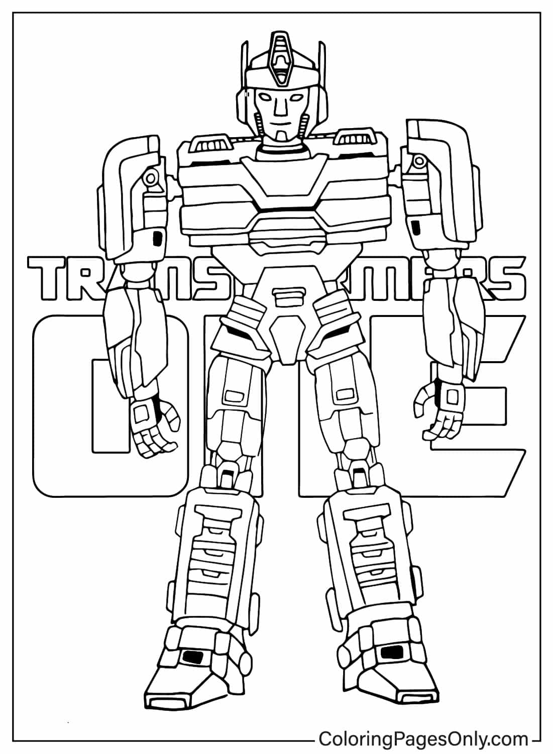 Transformers One Coloring Pages Free Printable PDF & Online Coloring