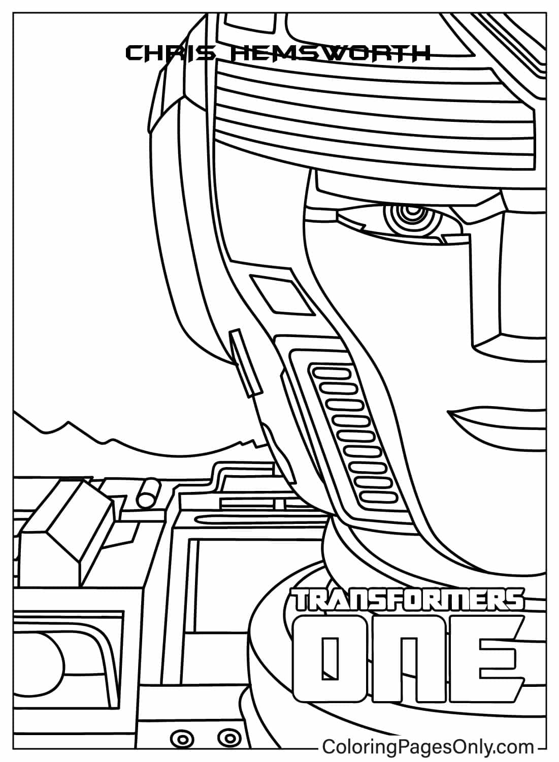 Dibujos para colorear de Transformers One PDF, JPG, PNG imprimibles