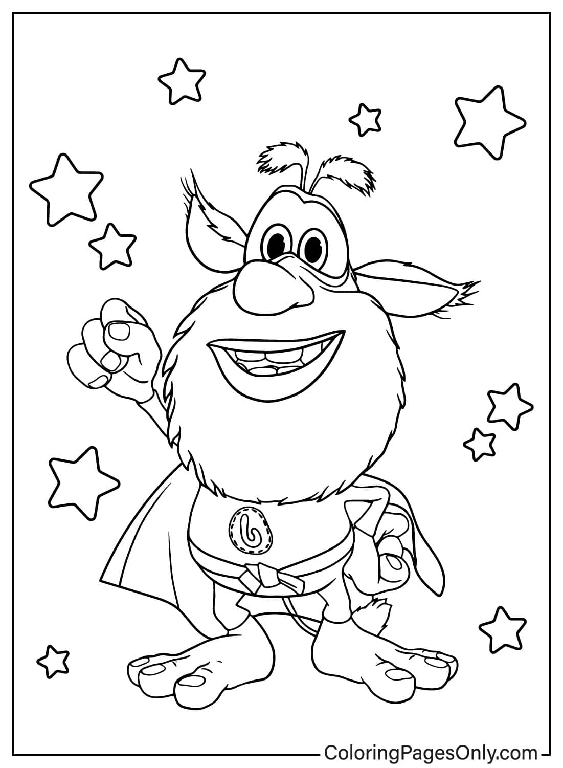 Booba Coloring Pages - Free Printable PDF, JPG, PNG & Online Coloring