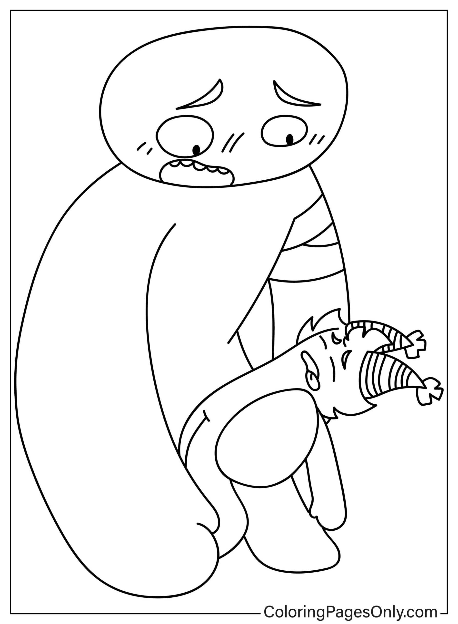 Jumbo Josh Sad Free Printable Coloring Pages