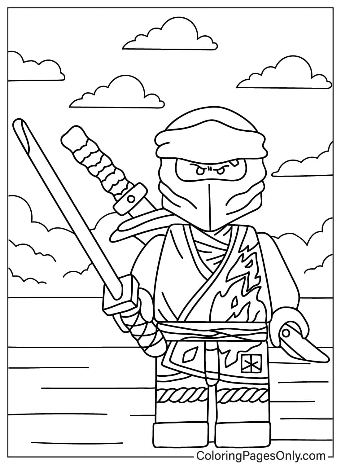 Coloring Pages Ninjago Kai Coloring Home