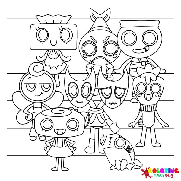 20 Dandy's World Coloring Pages