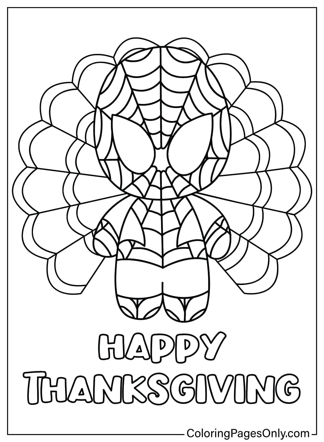 20+ Thanksgiving Cartoon Coloring Pages Free Printable PDF & Online