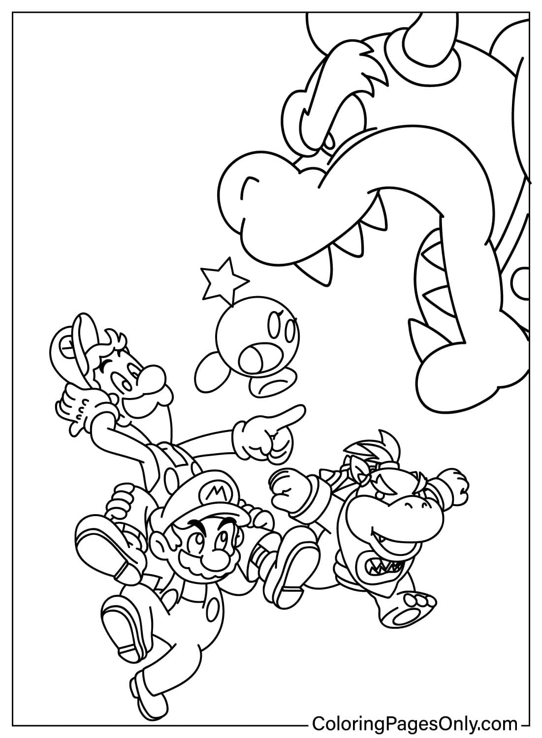 free koopalings coloring pages download free Bowser Jr. Coloring