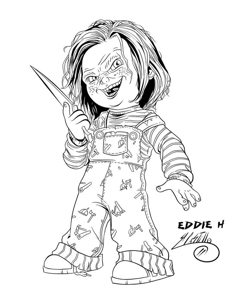 30+ Chucky Coloring Pages - Free Printable PDF & Online Coloring