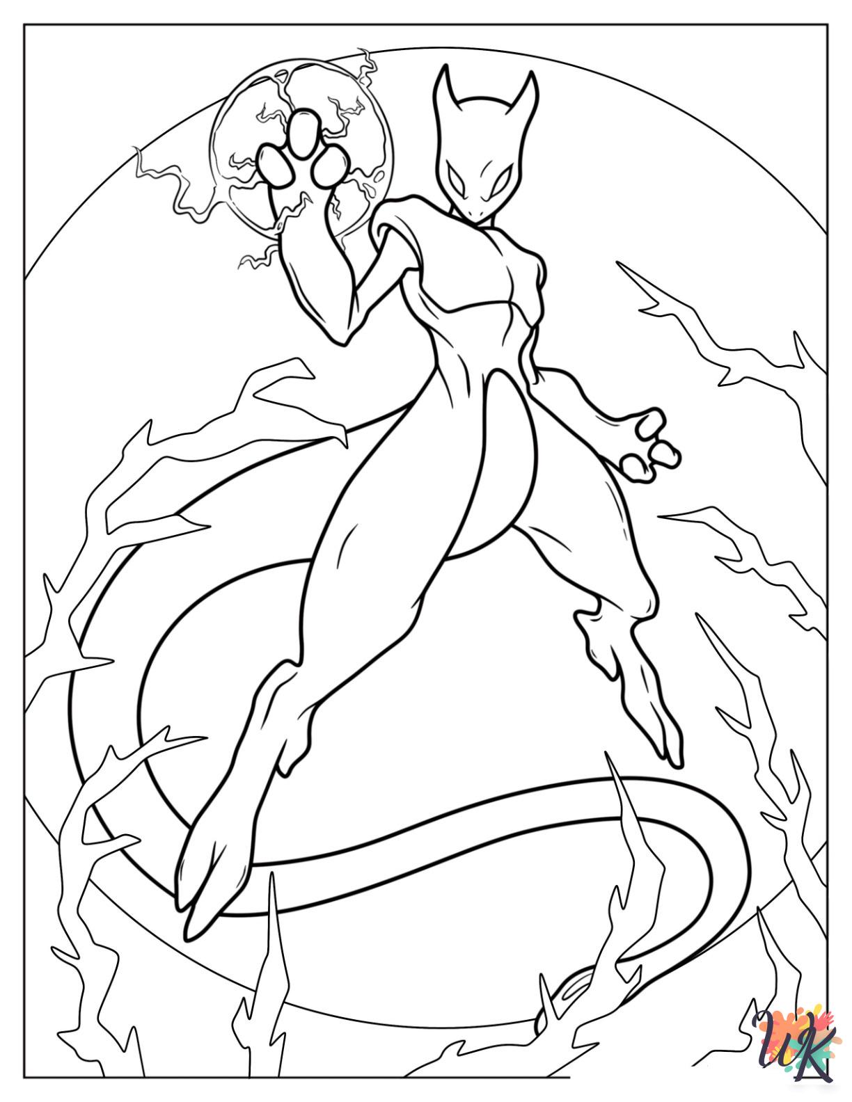 20 Mewtwo Coloring Pages Explore The Mystique Of Pokémon