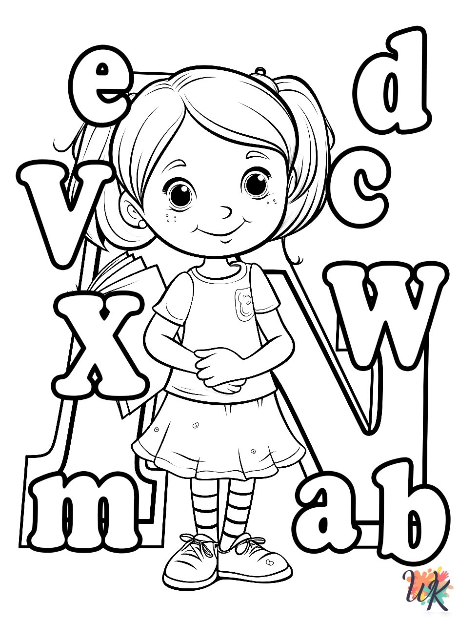 How To Draw ALPHABET Coloring Pages ColoringPagesWK