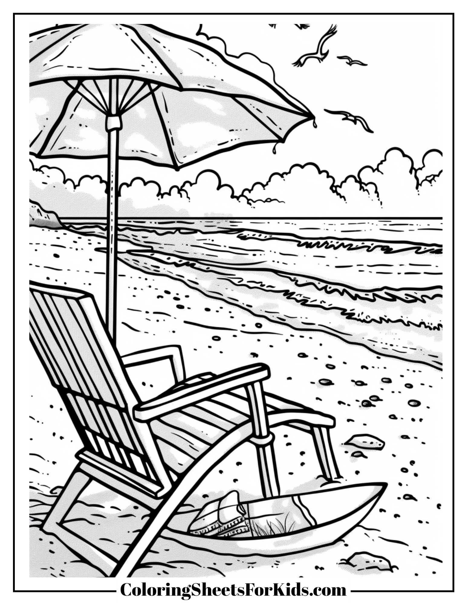 Beach Coloring Pages (Free PDF Downloads) Coloring Sheets For Kids