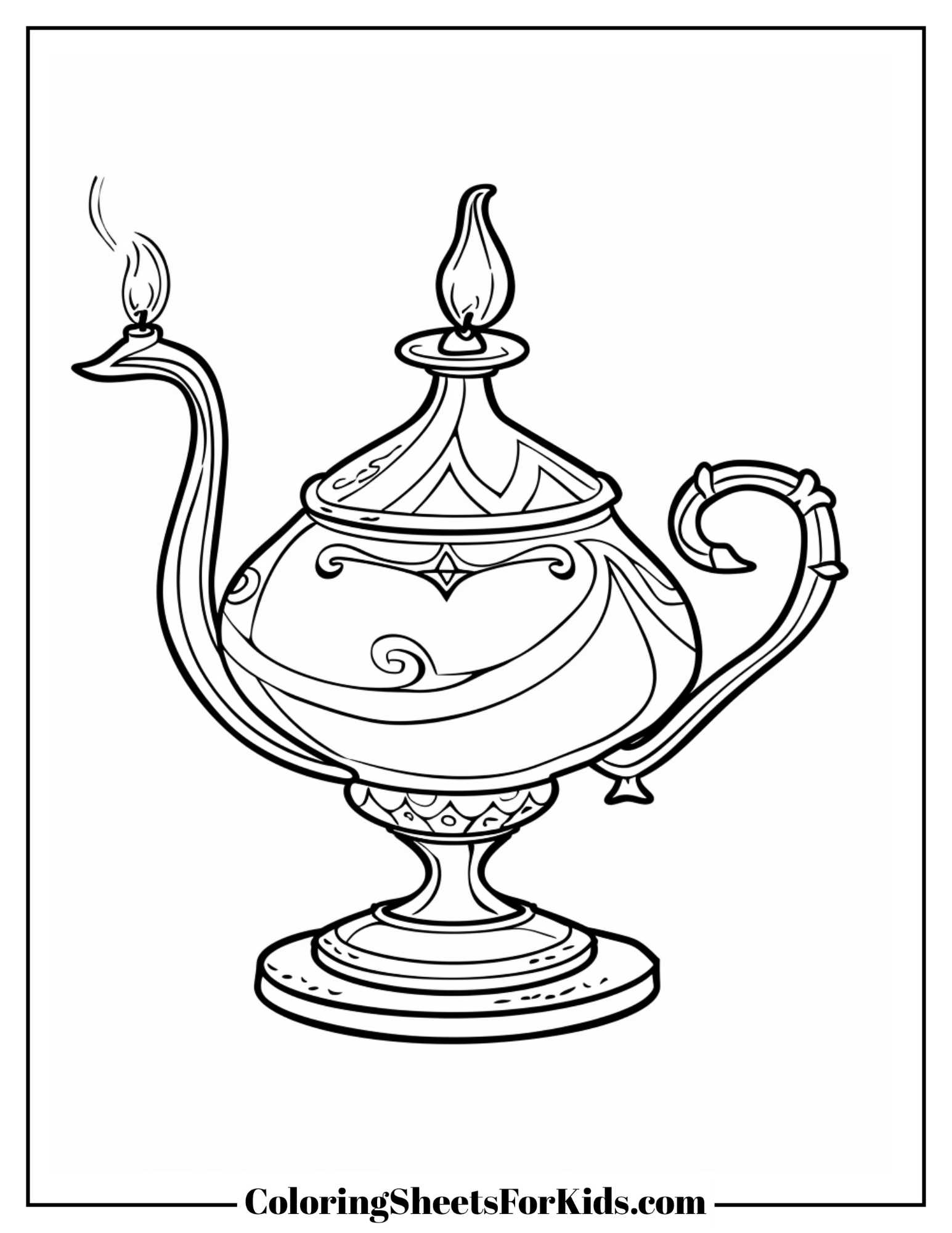 Lamp Coloring Pages