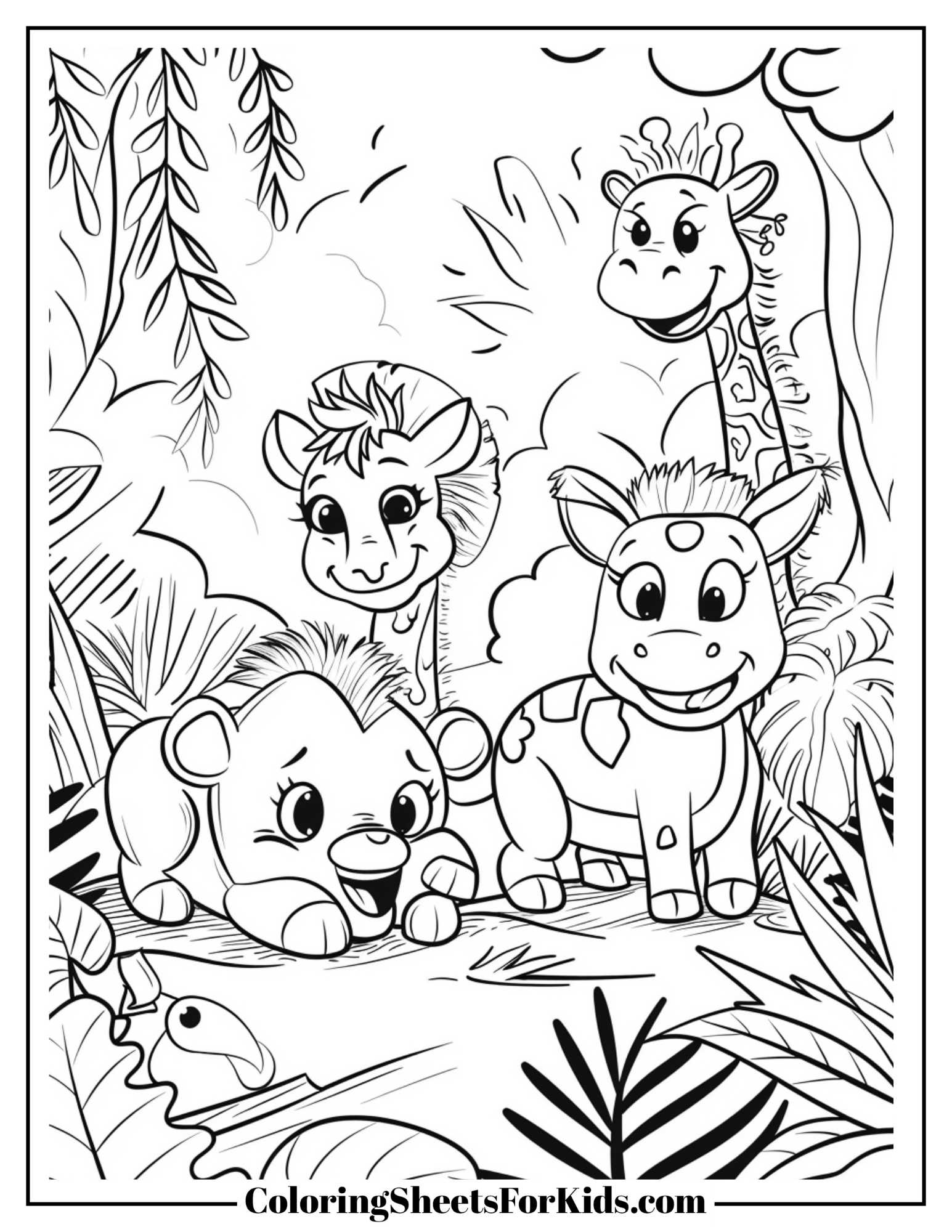 Safari Coloring Pages (Free PDF Downloads) Coloring Sheets For Kids