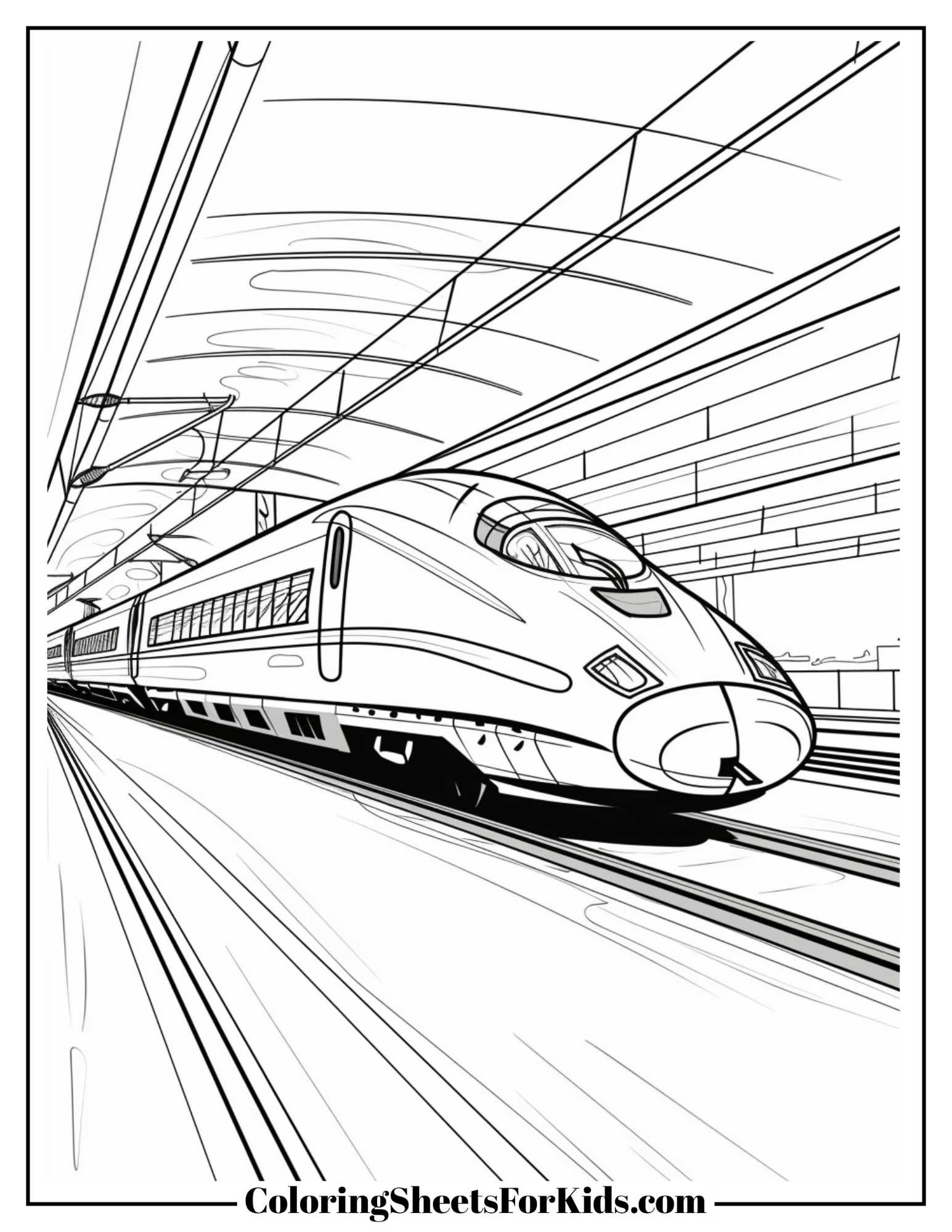 Bullet Train Coloring Pages (Free Printables) - Coloring Sheets For Kids