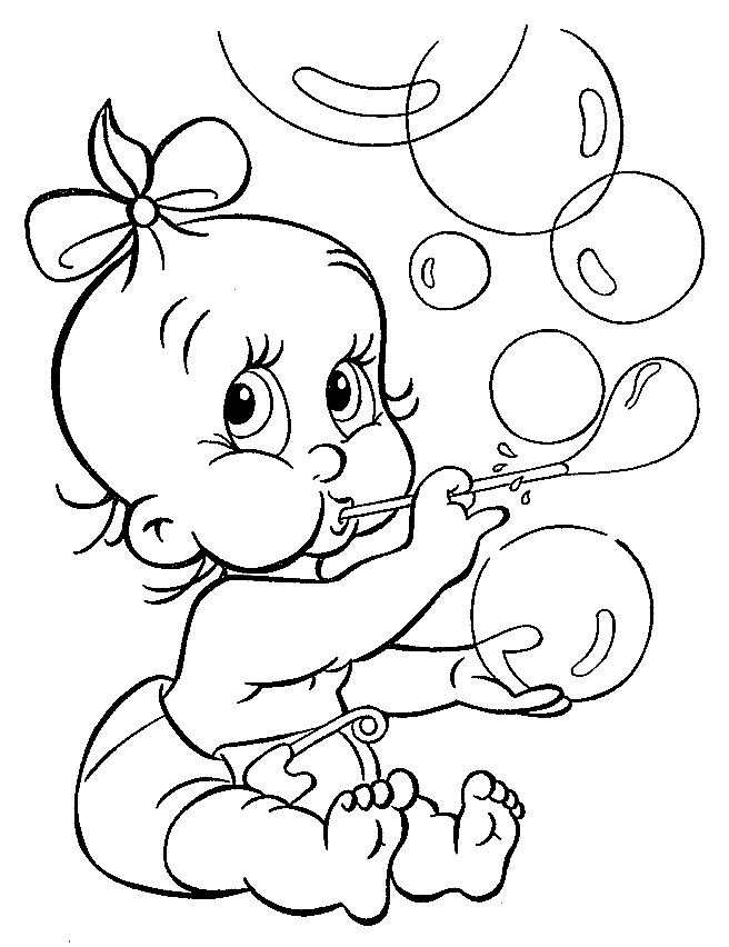 Baby shower coloring pages to download and print for free