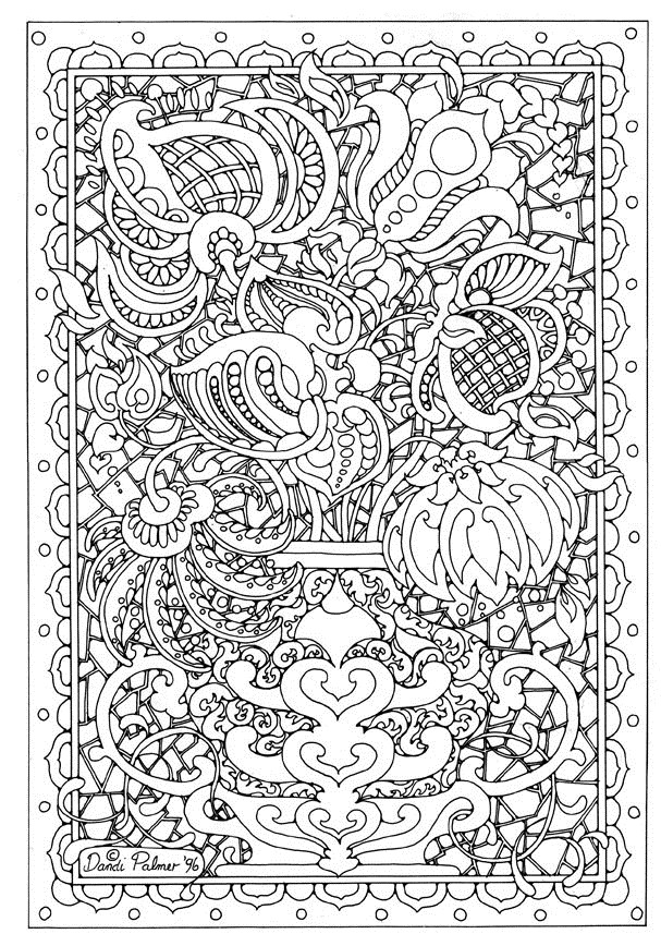 Difficult coloring pages for adults to download and print for free