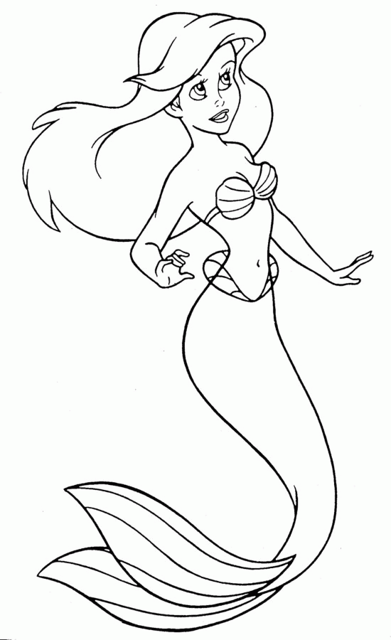 Free Printable Ariel coloring page Worksheet kiddoworksheets