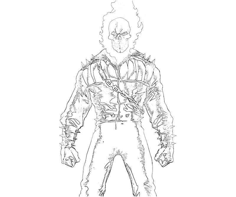 Ghost rider coloring pages to download and print for free