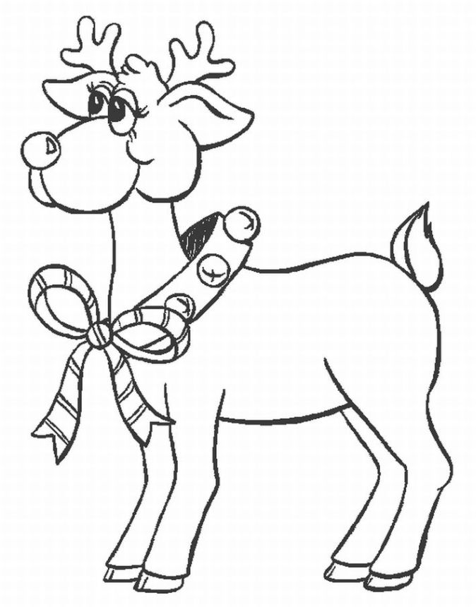Reindeer coloring pages to download and print for free
