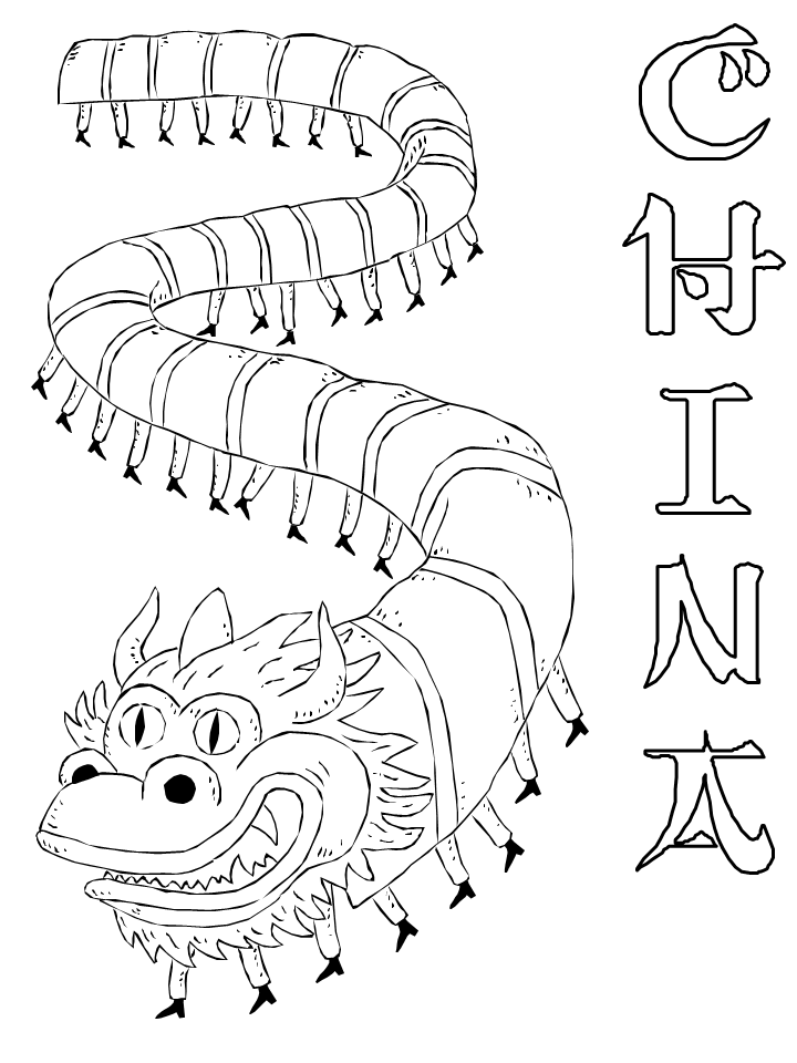 Chinese coloring pages to download and print for free