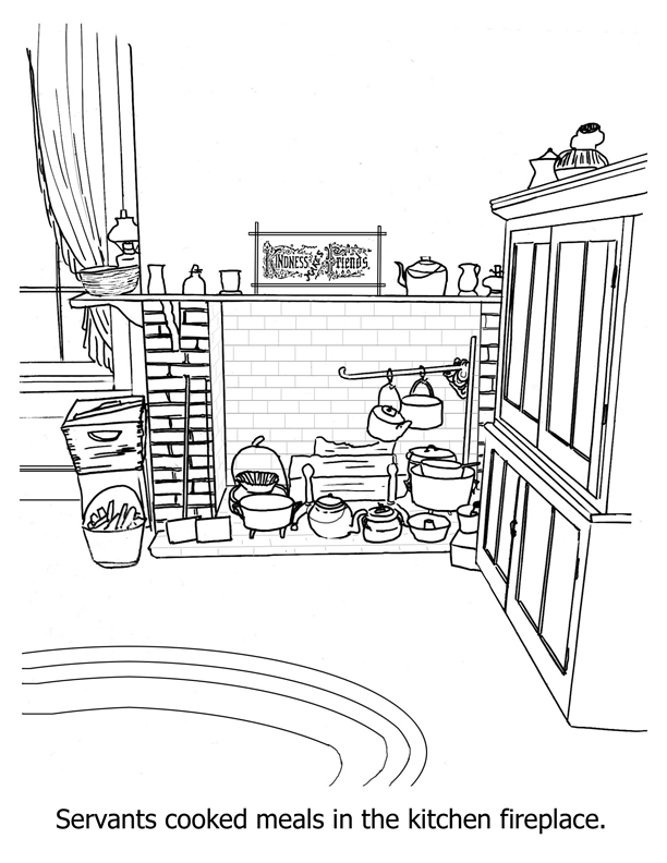 Kitchen coloring pages to download and print for free
