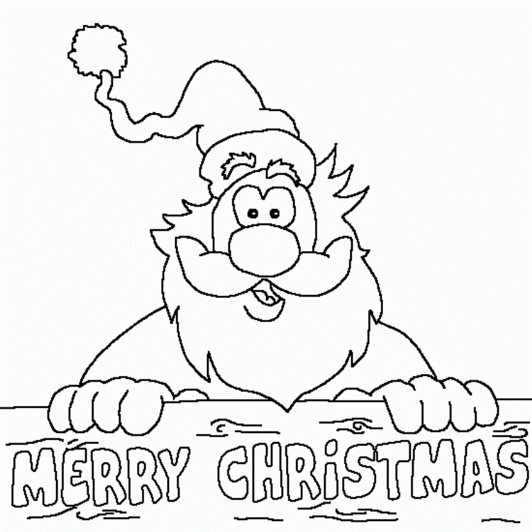Merry christmas coloring pages to download and print for free
