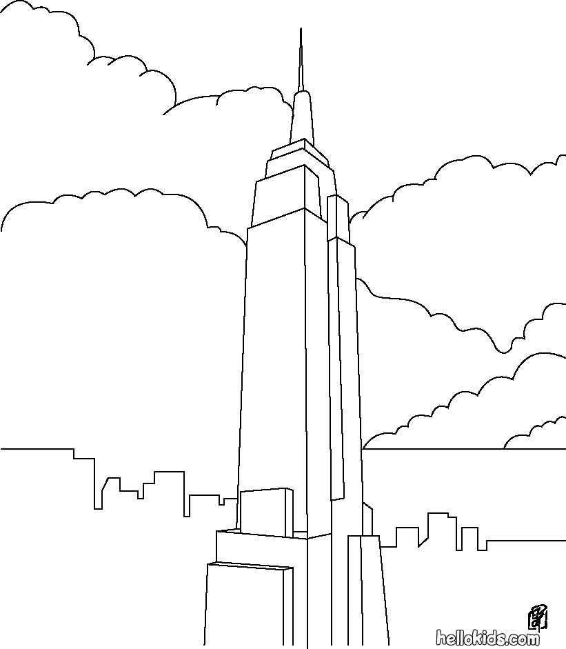 Us landmarks coloring pages download and print for free