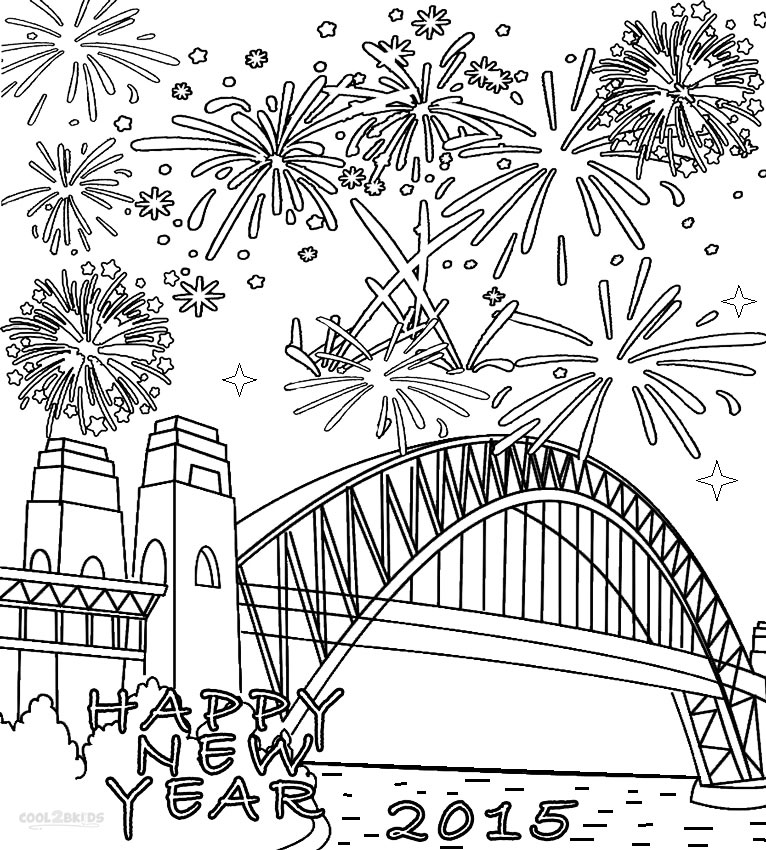 Firework coloring pages to download and print for free