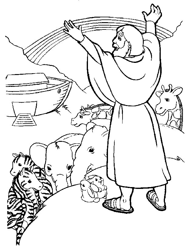 Noah ark coloring pages to download and print for free