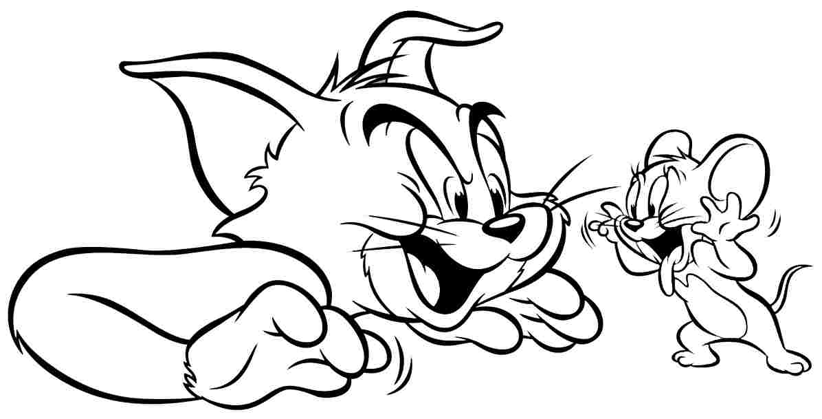 Tom and jerry coloring pages download and print for free