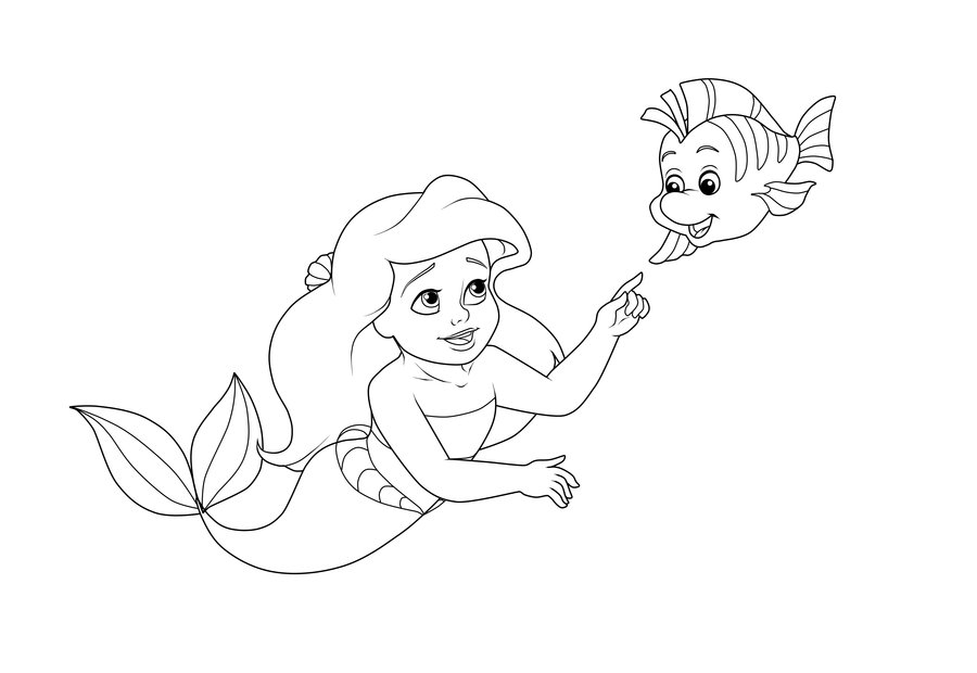 Baby princess coloring pages to download and print for free