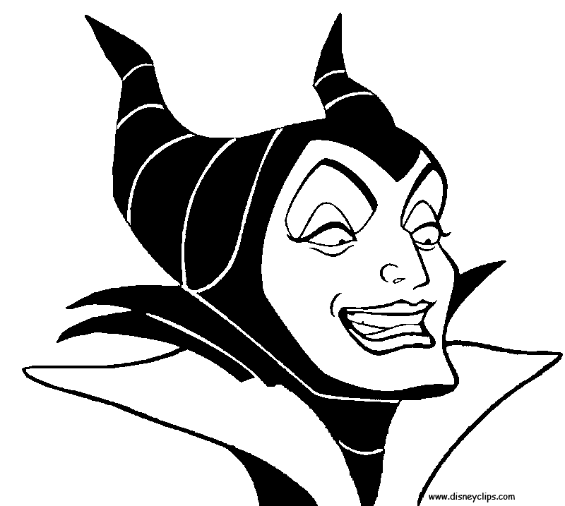 Maleficent coloring pages to download and print for free