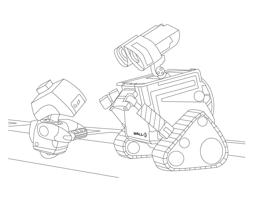 Wall e coloring pages to download and print for free