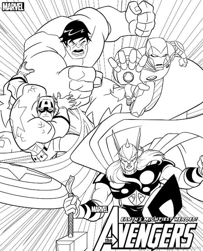 Avengers: Endgame Coloring Pages Coloring Home