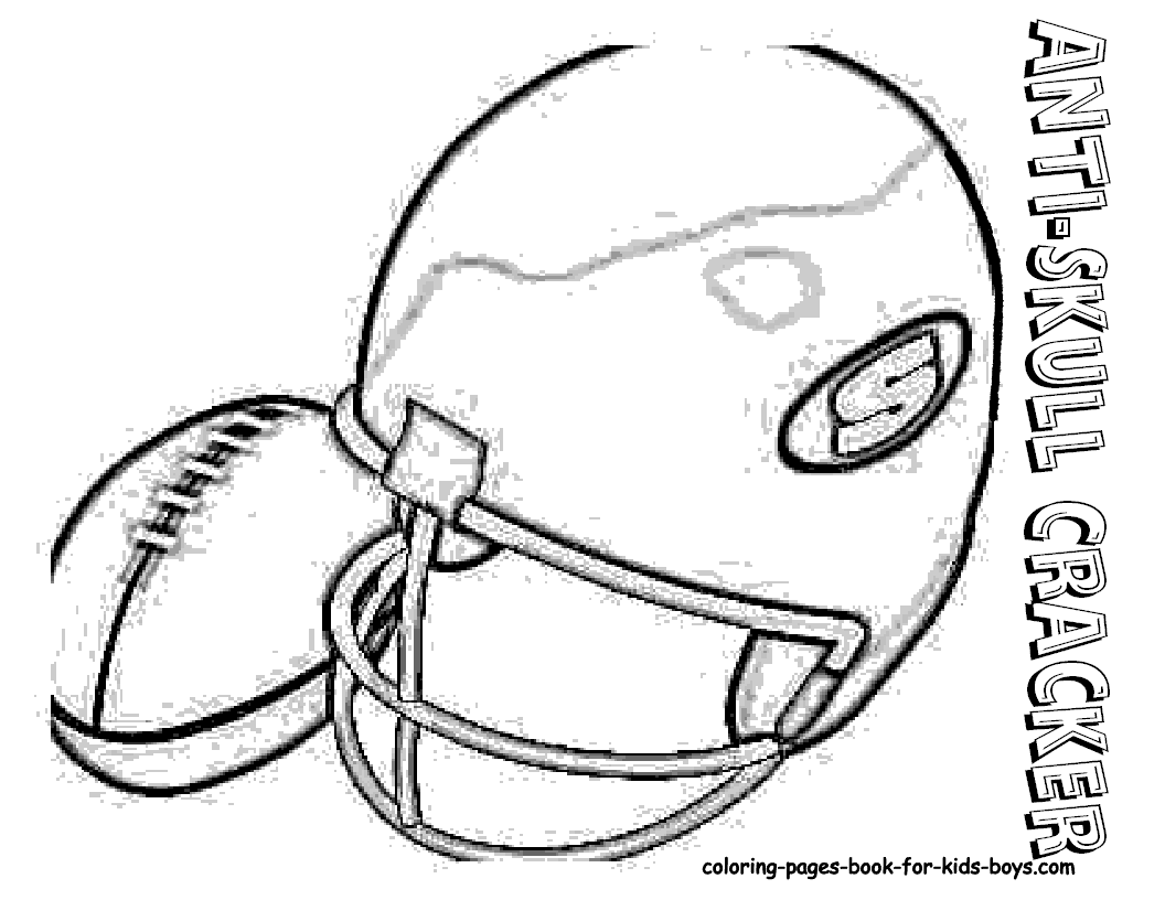 Football helmet coloring pages to download and print for free