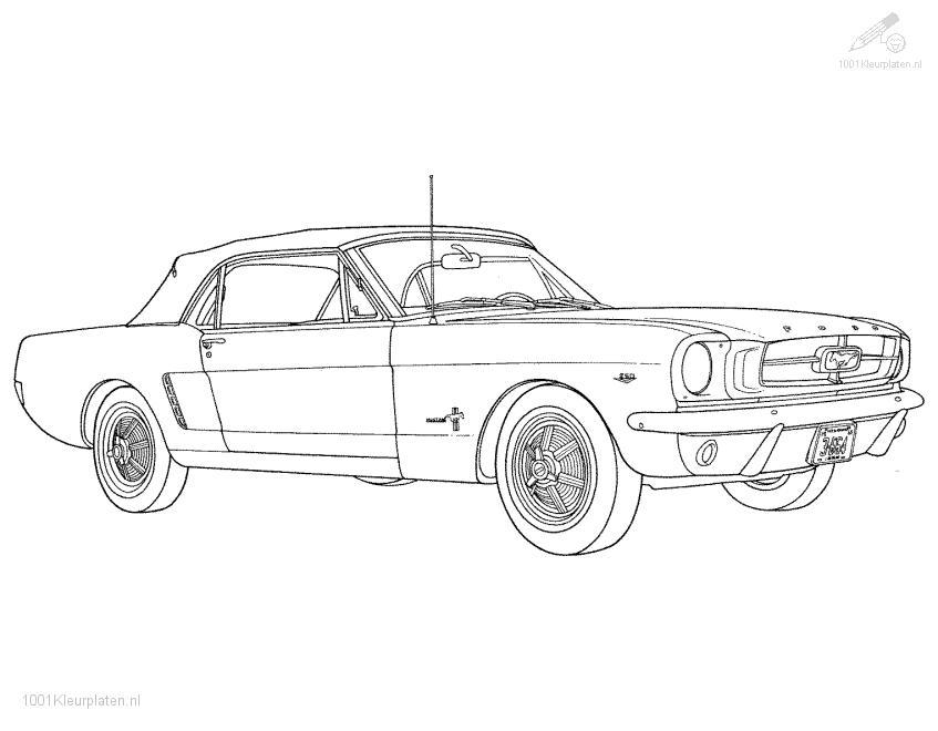 Muscle car coloring pages to download and print for free