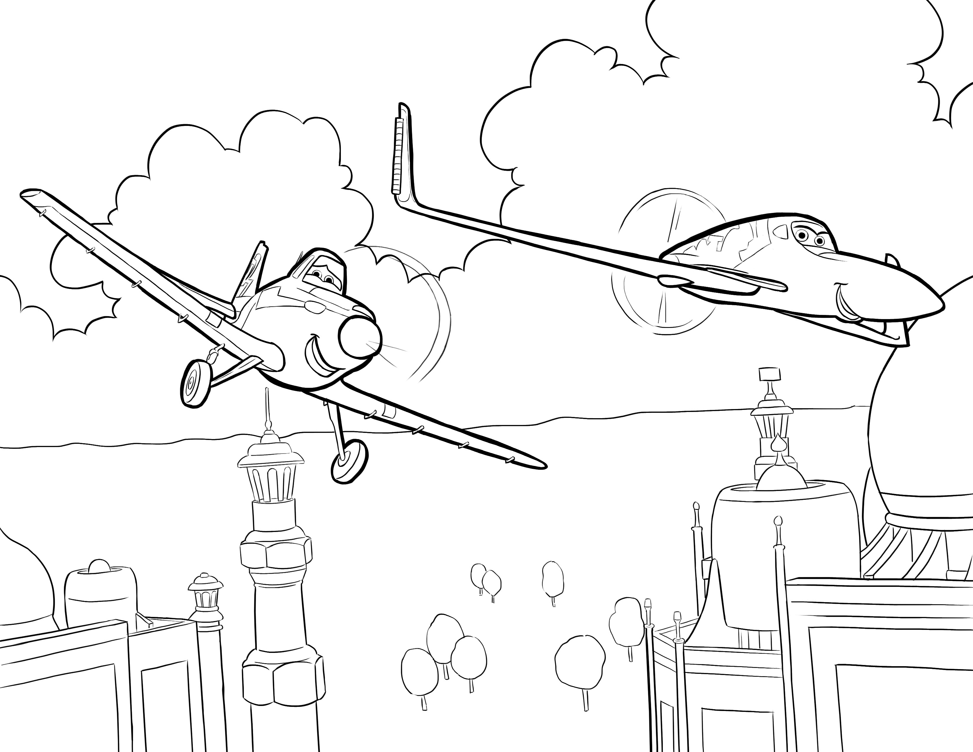 Airplane Coloring Pages For Kids Coloring Home