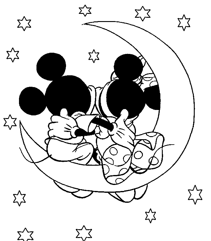 Mickey and minnie mouse coloring pages to download and print for free