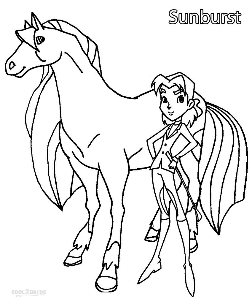 Horseland Diablo Coloring Pages