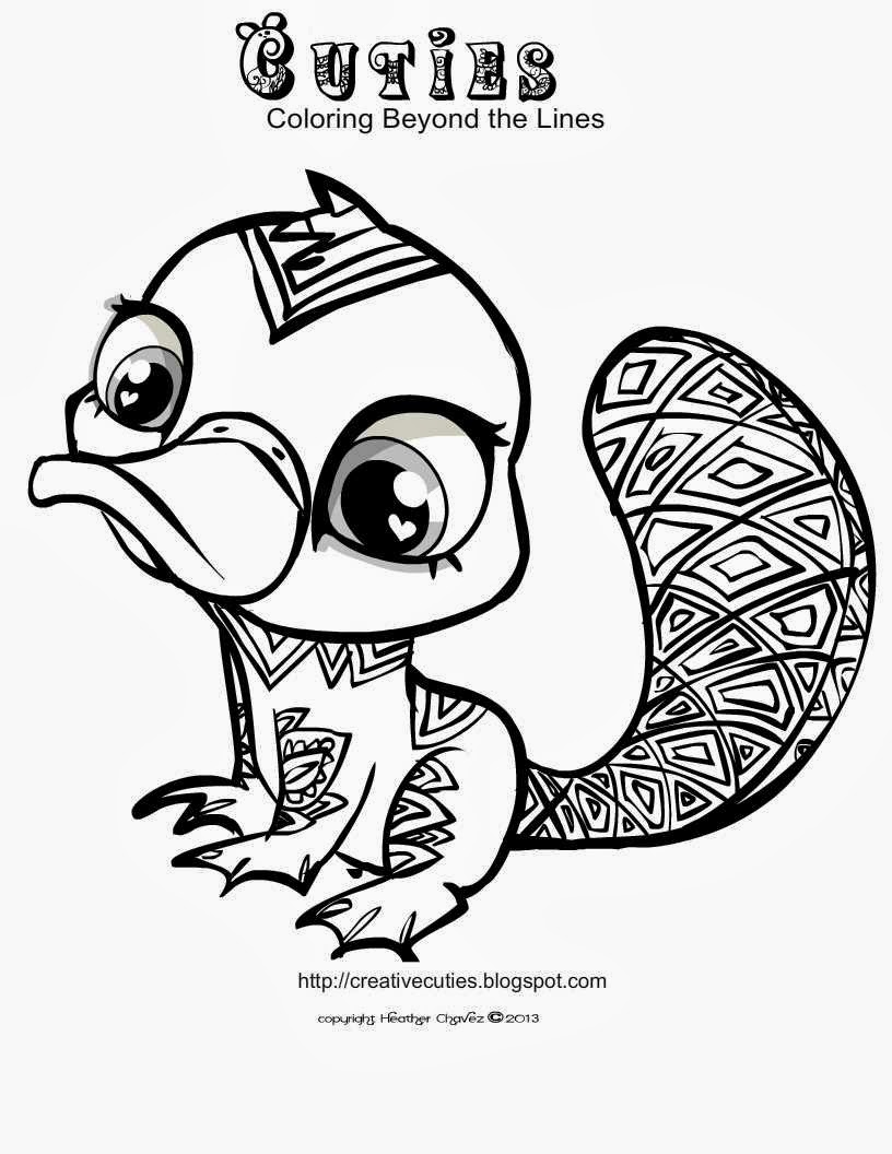 Cutie coloring pages to download and print for free