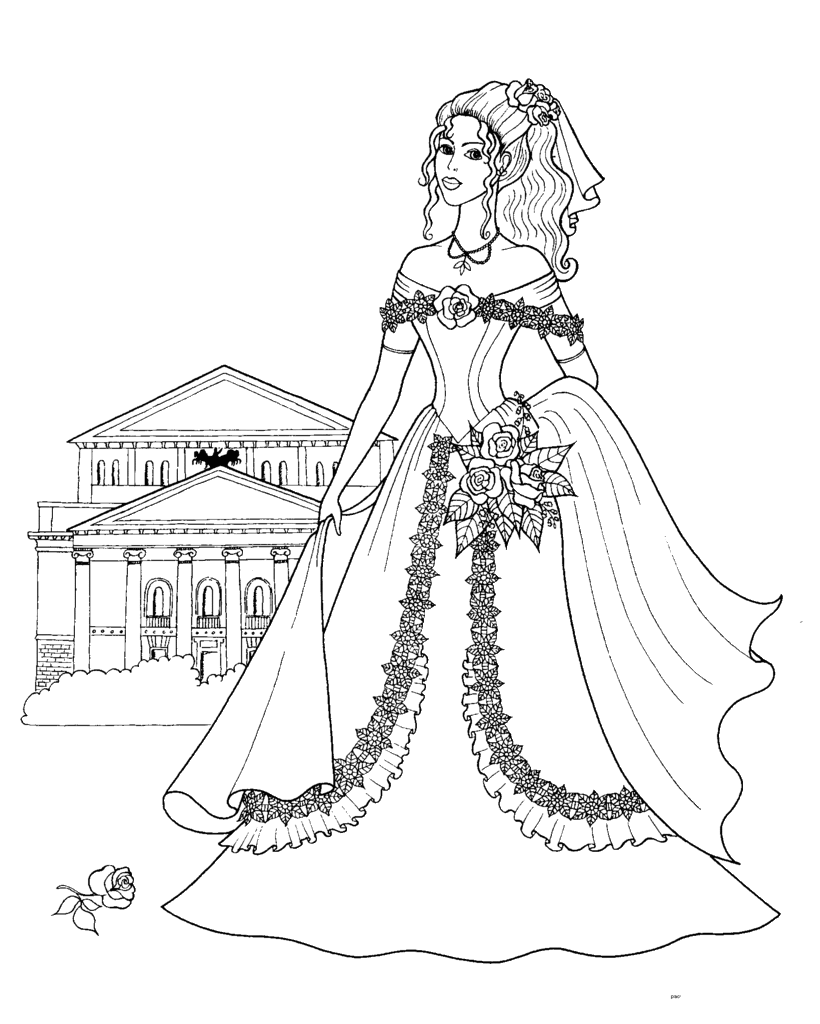 Princess Coloring Pages Free Printable Coloring Pages.