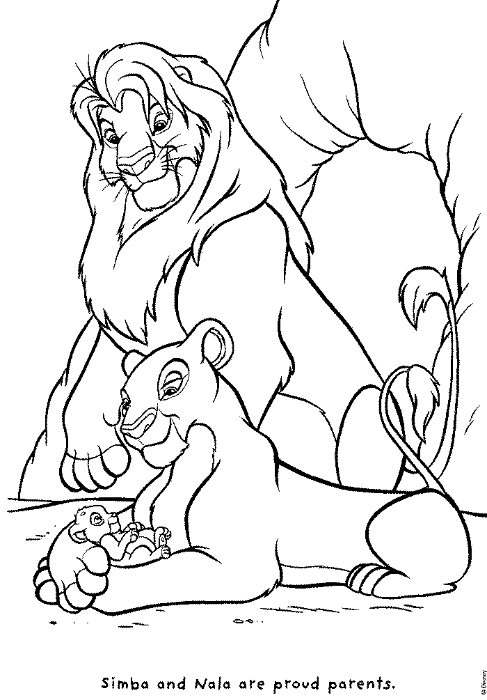 Simba coloring pages to download and print for free