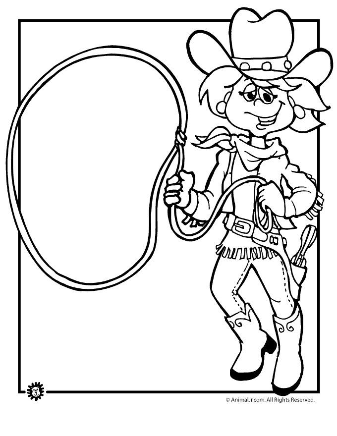 Cowboy coloring pages to download and print for free