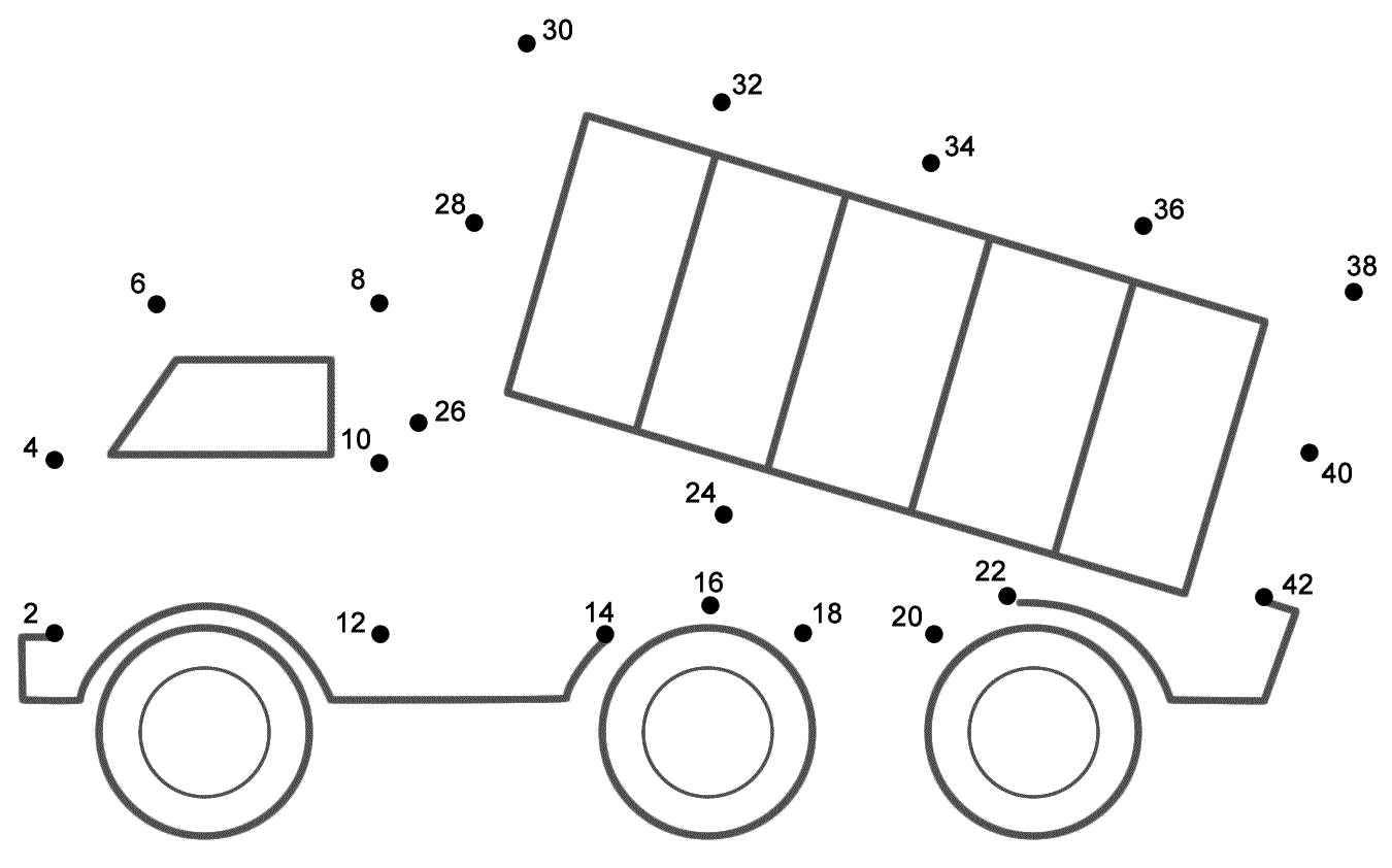 Dump truck coloring pages to download and print for free