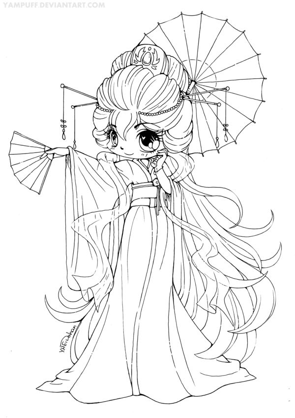 Download Baby Kawaii Princess Coloring Pages Novocom Top