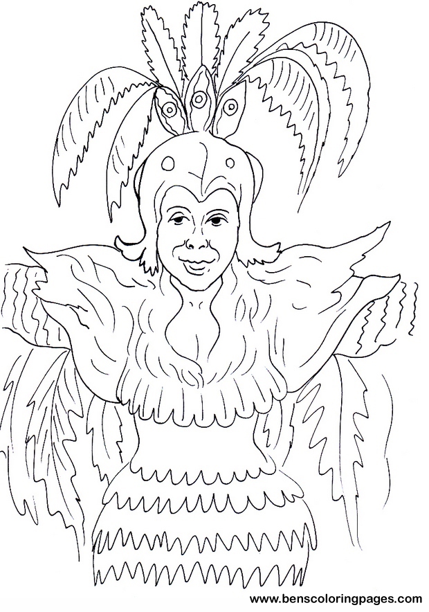 Brazil Carnival Coloring Pages Coloring Pages